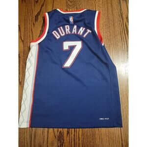 Nike Kevin Durant Brooklyn Nets Jersey Basketball Youth Medium 10-12 Throwback